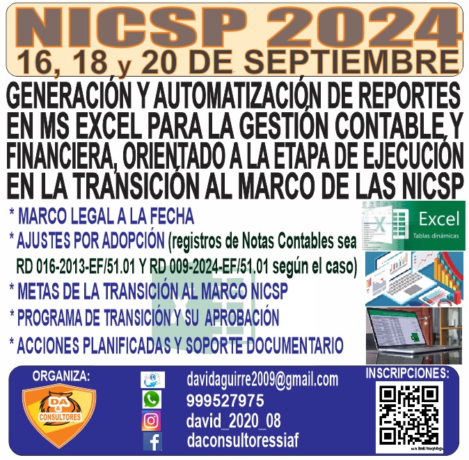 GENERACIÓN Y AUTOMATIZACIÓN DE REPORTES EN MS EXCEL PARA LA GESTIÓN CONTABLE Y FINANCIERA,